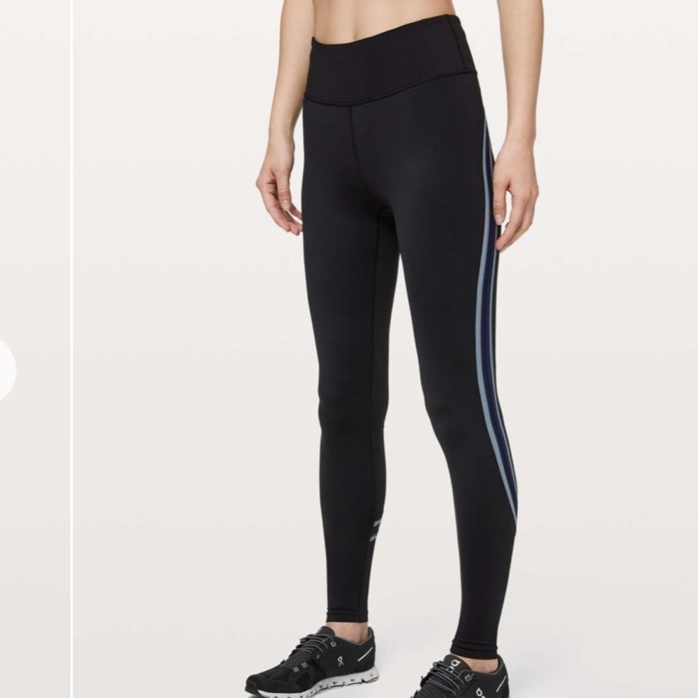 Lululemon Run Crew Tight Leggings
Black / True Navy / Steam Blue, Size 6 - Picture 5 of 11